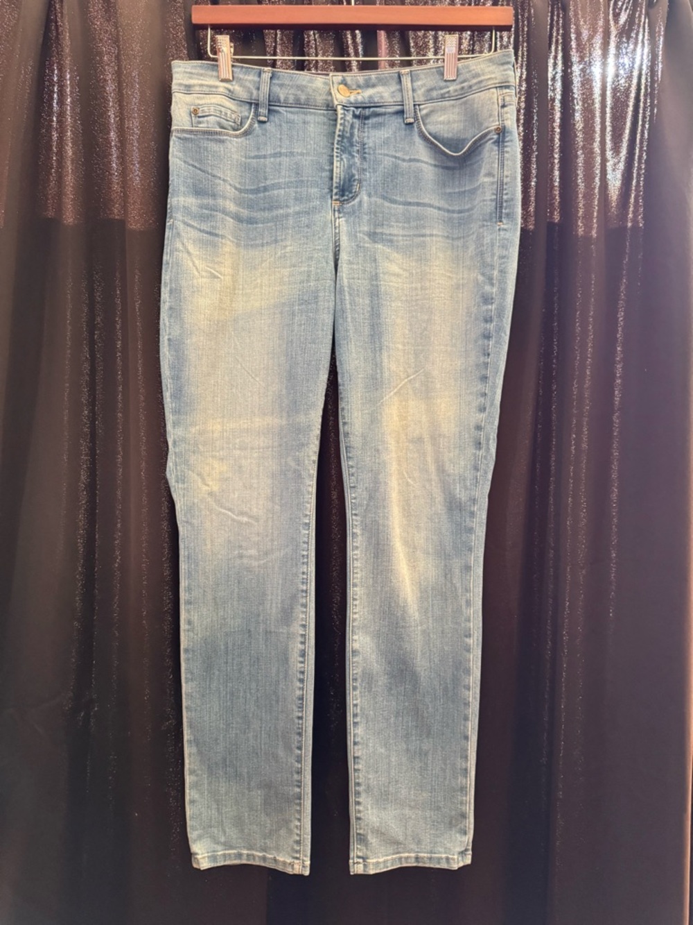 NYDJ Light Blue Straight-Leg Jeans